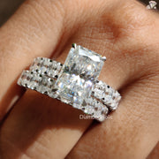 engagement and wedding ring set