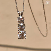 Dazzling moissanite pendant for women
