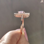 Morganite Halo Jewelry