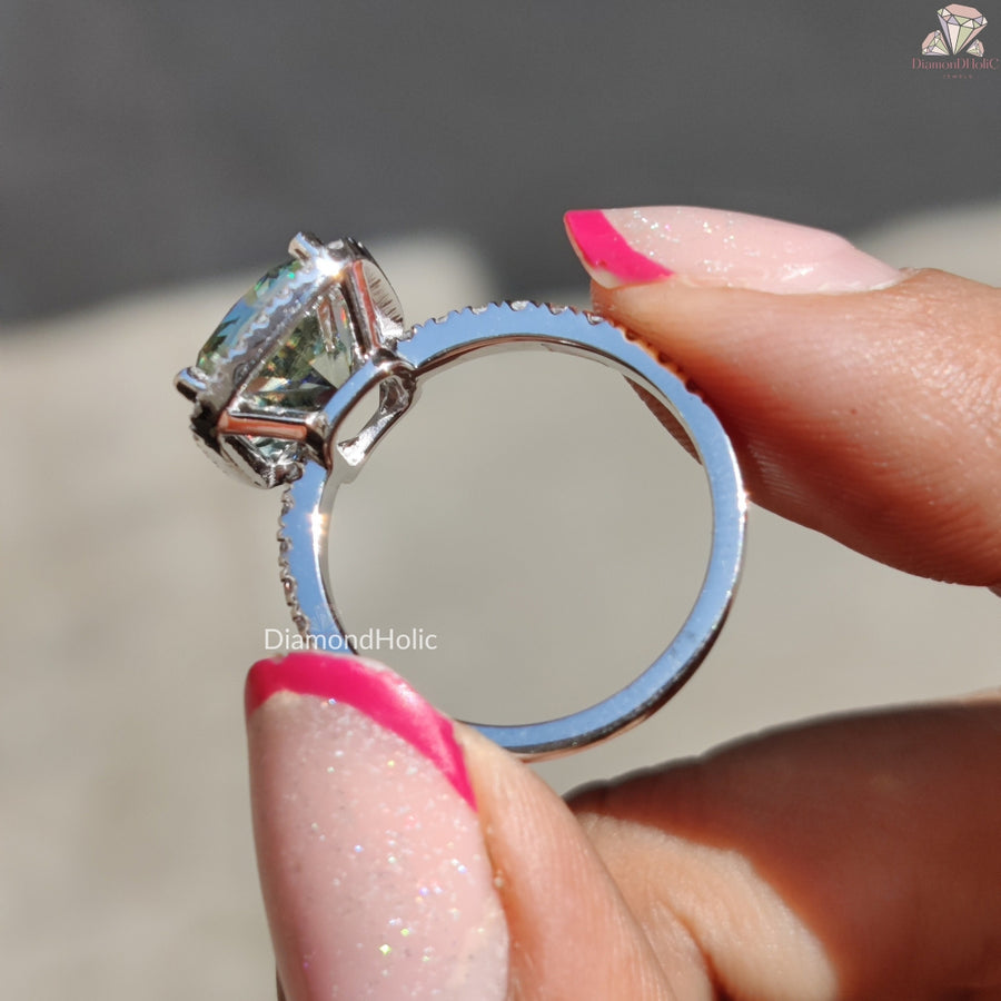 custom moissanite engagement rings