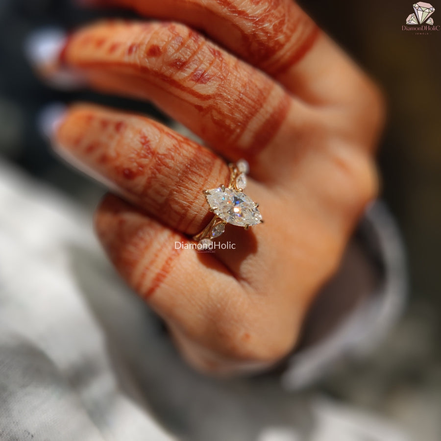 Moissanite Diamond Solitaire Ring