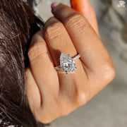 Pear Cut Diamond Engagement Ring