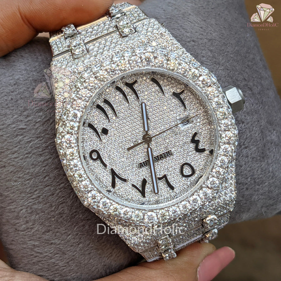 White Diamond Iced Out Men’s Watch
