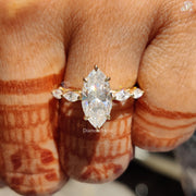 Solitaire Moissanite Diamond Ring