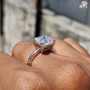 elegant moissanite jewelry, stunning solitaire ring,