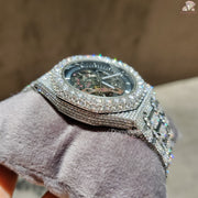 Elegant Moissanite and Diamond Watch
