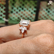 Unique Emerald Cut Ring 