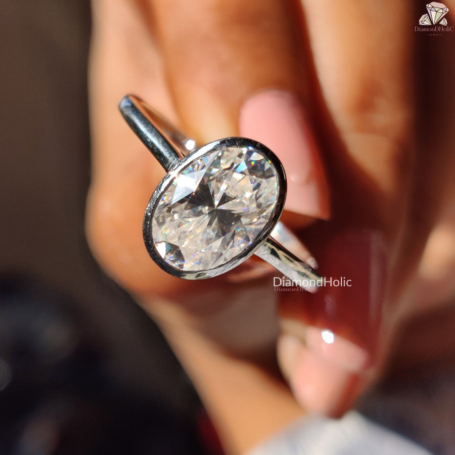 oval cut moissanite