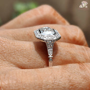 Elegant Moissanite Anniversary Ring
