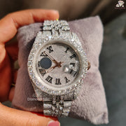 Elegant Round Cut Moissanite Watch
