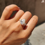 Three Stone Moissanite Ring