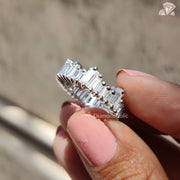 Moissanite Wedding Band for Her
