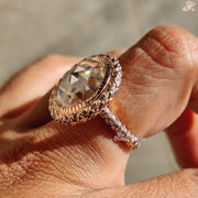 Round Moissanite Vintage Ring