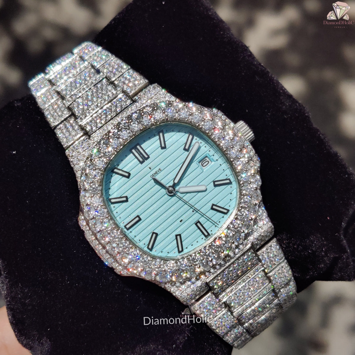 Round Moissanite Diamond Watch
