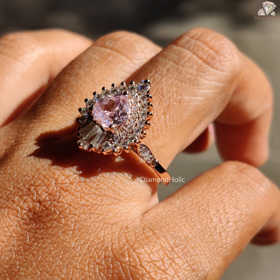 Morganite Heart Shape Ring