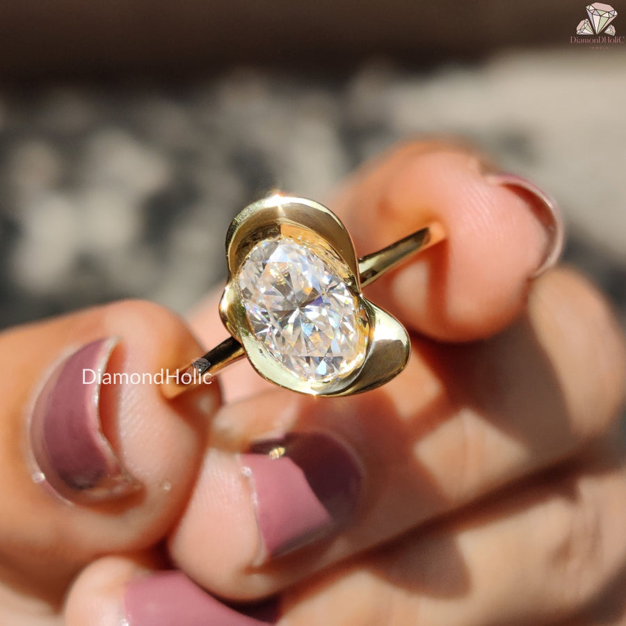 oval cut moissanite