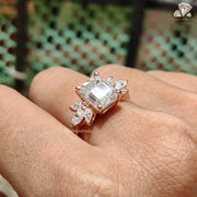 Moissanite with Marquise Accents