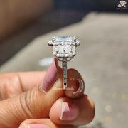 Moissanite Halo Ring