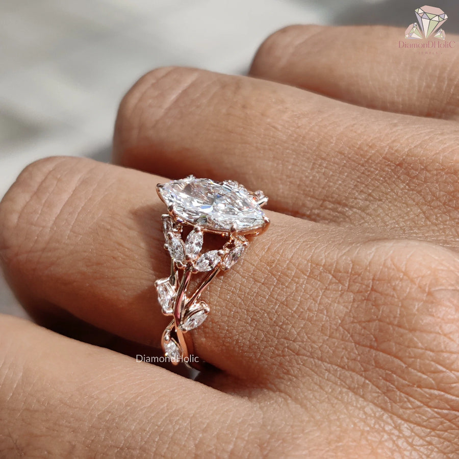 Lab created diamond ring
