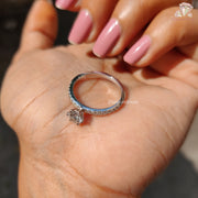 Pave and Prong Setting Ring
