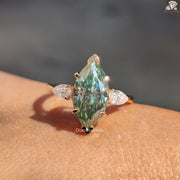 Elegant Three Stone Ring