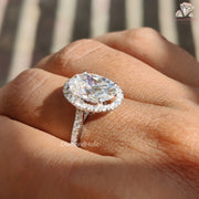 Elegant Oval Moissanite Ring
