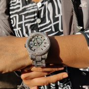 Iced Out Moissanite Watch
