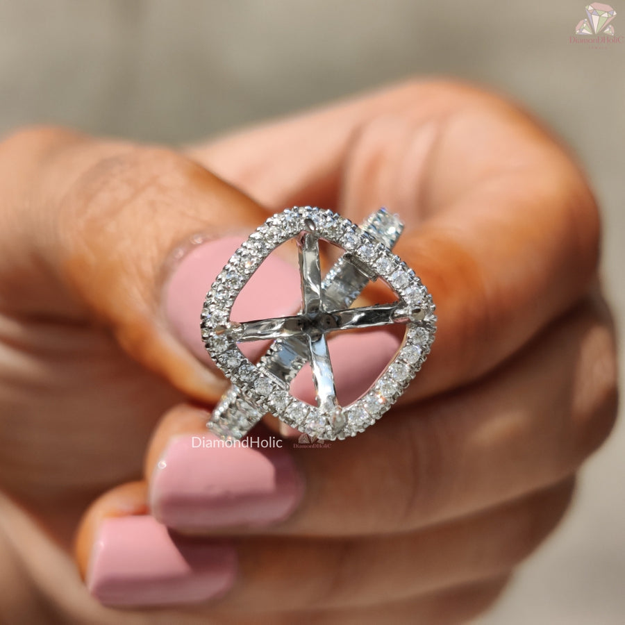 Hidden Halo Diamond Ring