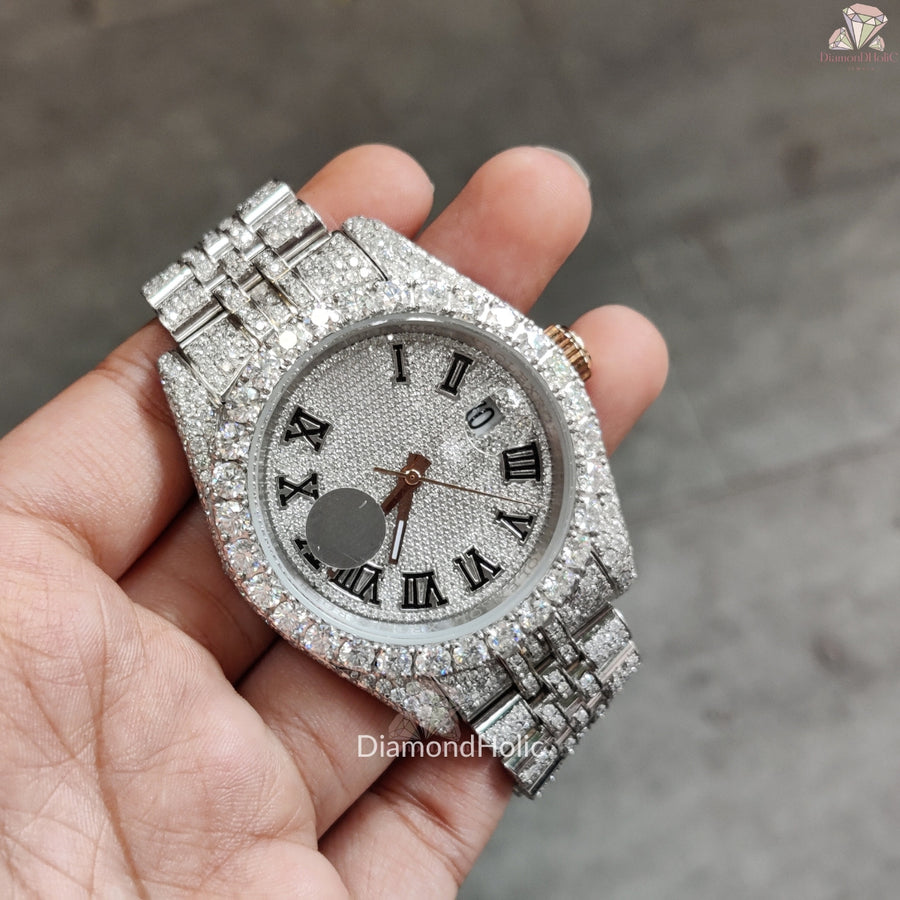 Round Cut Lab Grown Diamond Watch
