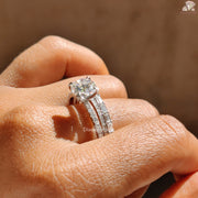 Elegant Moissanite Ring Set