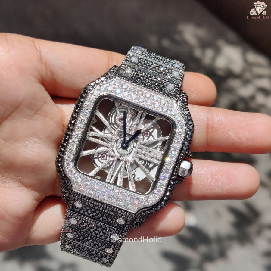 Stylish Moissanite Timepiece
