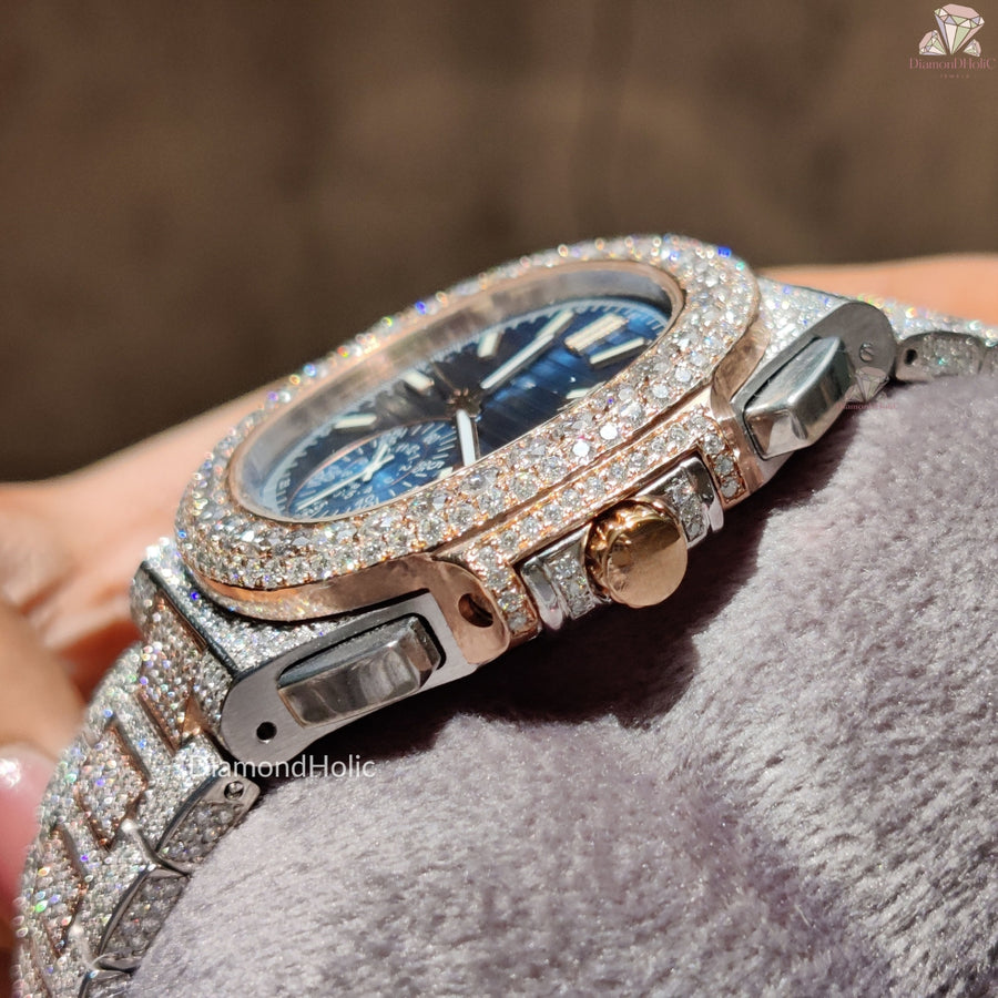 Modern Moissanite and VVS Diamond Watch
