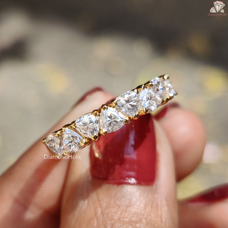 Elegant Trillion Cut Moissanite Ring