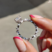 Elegant Moissanite Diamond Ring