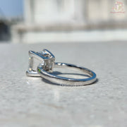 princess cut ring, engagement ring for her