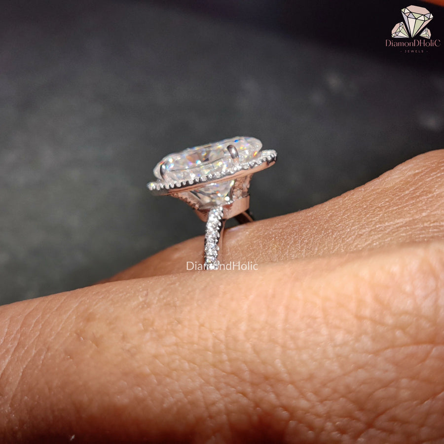 Handmade Moissanite Engagement Ring
