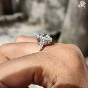 Unique Moissanite Anniversary Ring
