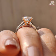 Round Cut Solitaire Moissanite Ring
