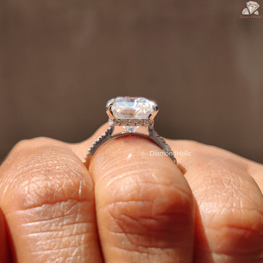 Moissanite Engagement Ring for Her