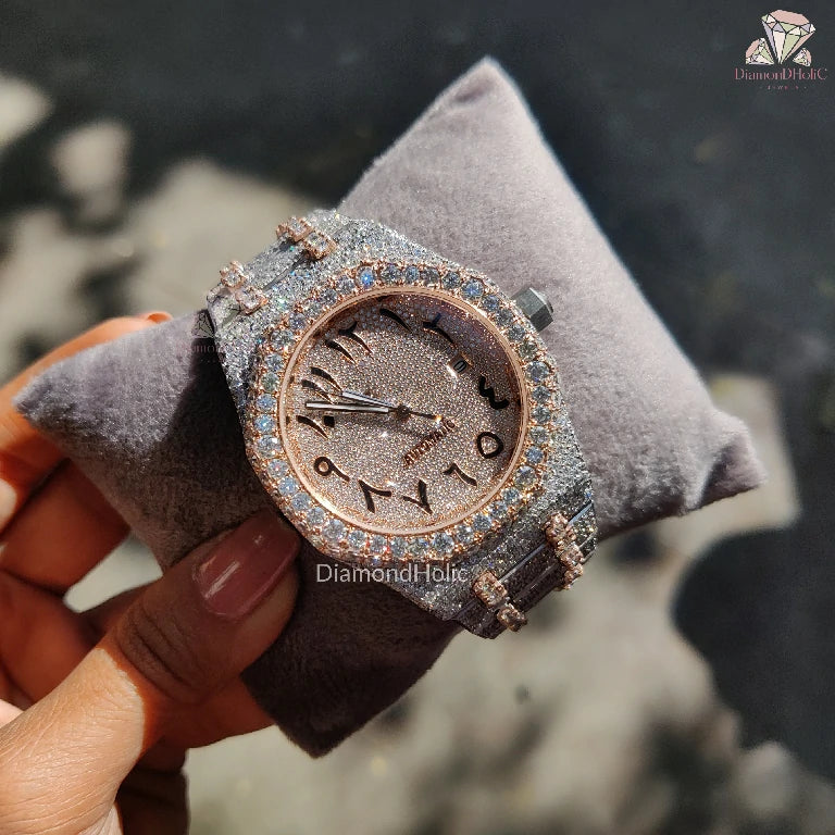 Handcrafted Bust Down Watch
