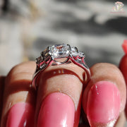 Eco-Friendly Asscher Cut Diamond Ring
