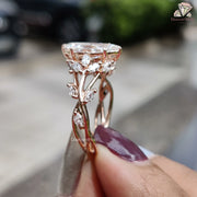 Lab grown diamond engagement ring
