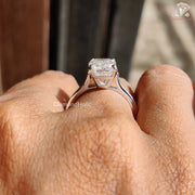 Timeless Emerald Cut Ring, Unique Proposal