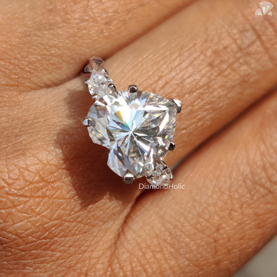 three stone moissanite