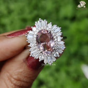 High-quality morganite rings
