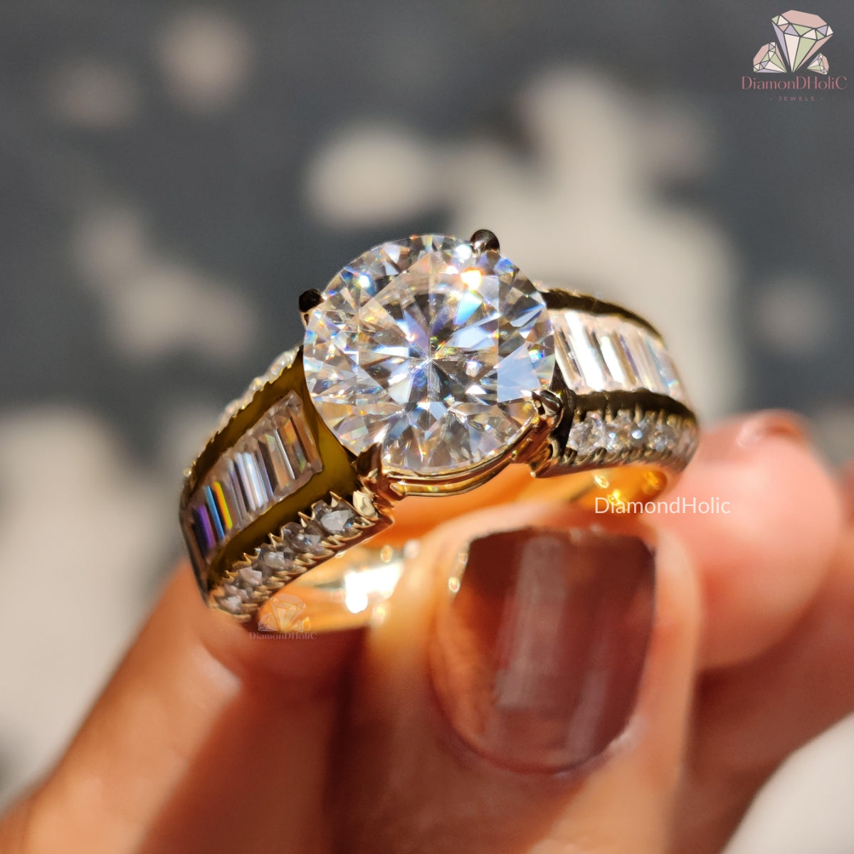 Brilliant Moissanite Engagement Ring
