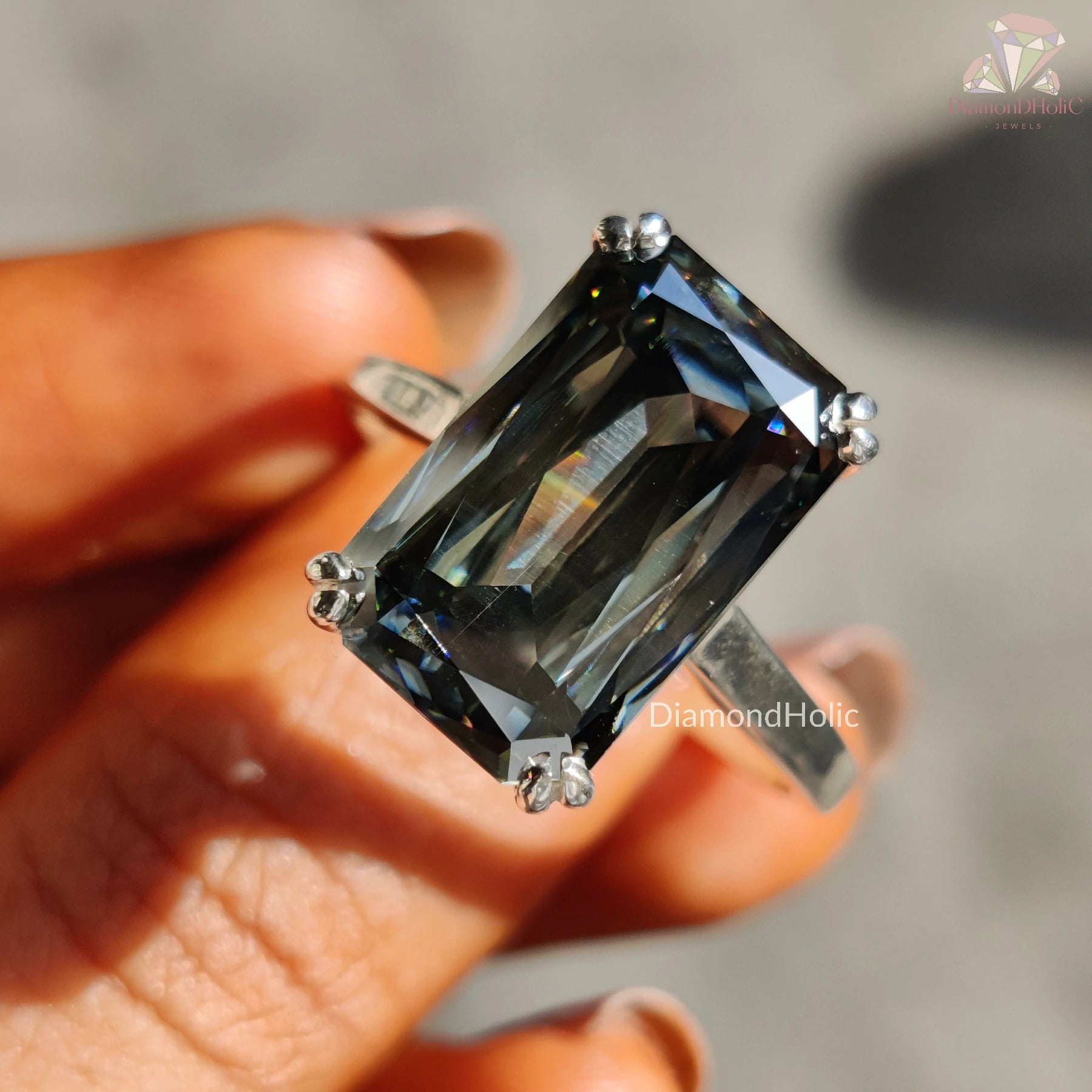 Carnival Style Engagement Ring
