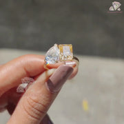 Canary Yellow Moissanite Ring
