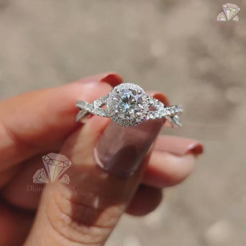 Elegant Moissanite Bridal Ring