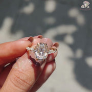 Three Stone Moissanite Ring